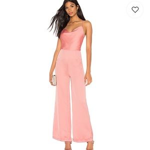 Revolve Karoline Cowl Neck Jumpsuit - Blush